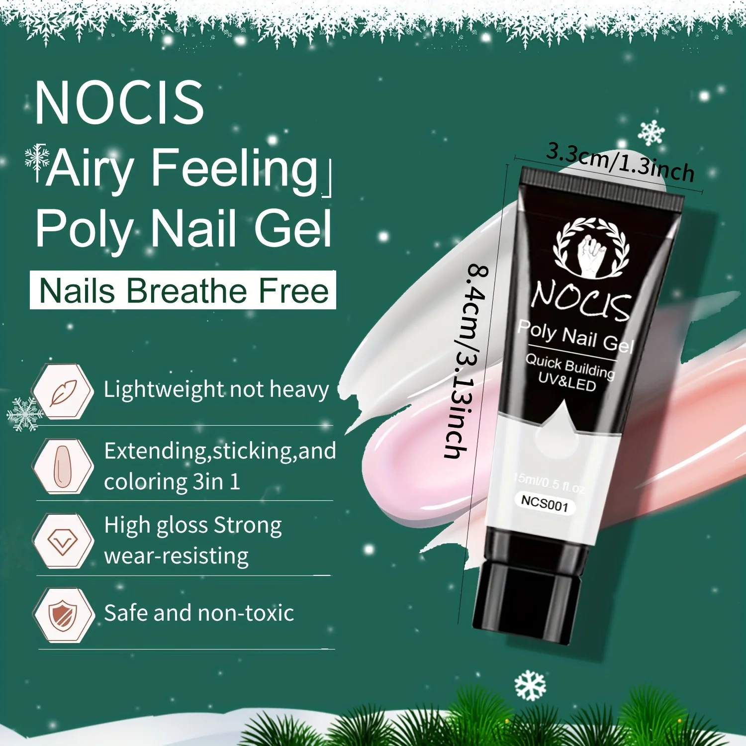 Kit de Gel para Extensão de Un - Polygel Nail Kit avaliação e preço