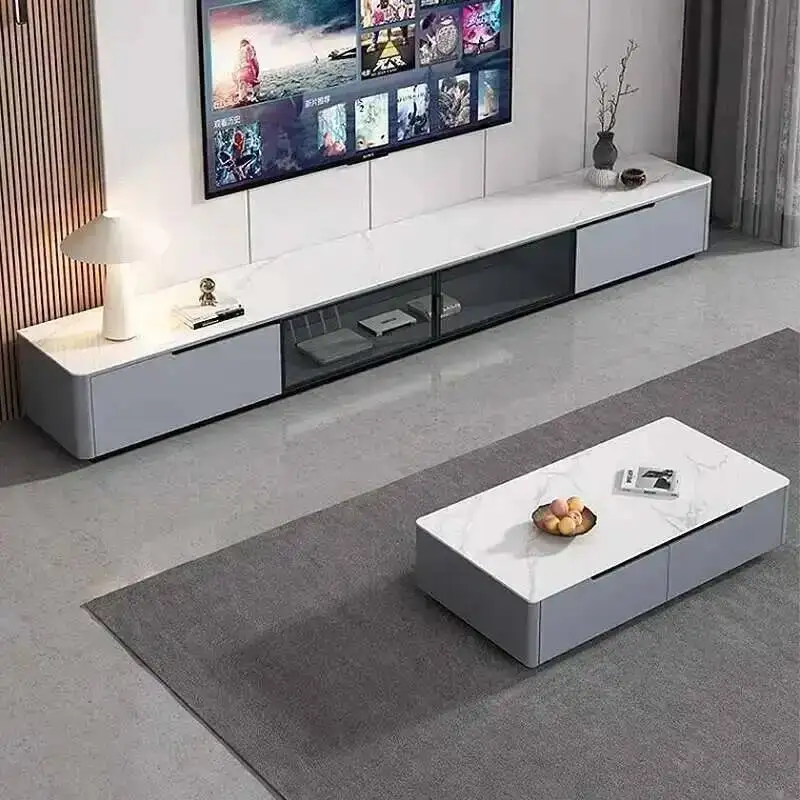 

Minimalist Coffee Table Design Aesthetic Glam Luxury Square Coffee Tables Modern Storage Tavolino Salotto Living Room Furniture