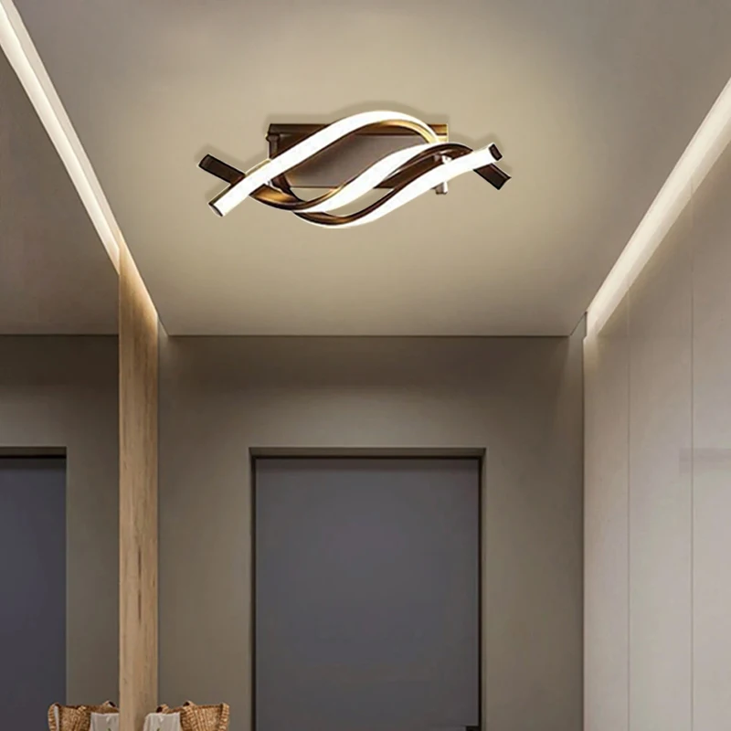 Plafonnier LED au Design Minimaliste Moderne, Luminaire Décoratif d'Nik, Idéal pour un Couloir, une Entrée, des Escaliers