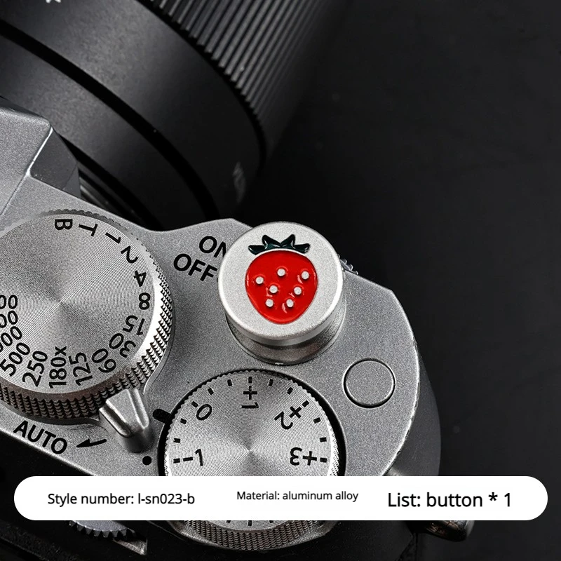 Aluminum Alloy Camera Shutter Button Suitable for Fuji XS20 XS10 XPro3 XH2s Decorative Protective Cover Shutter Button