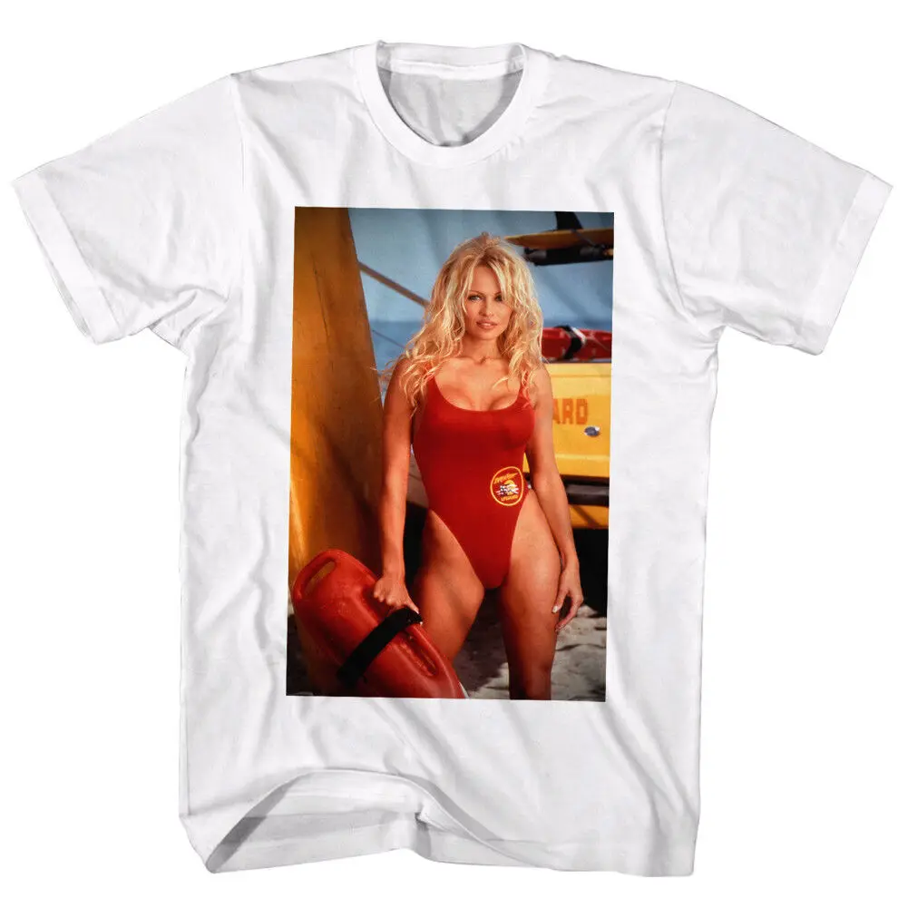 Baywatch Pamela Anderson camiseta para hombre TV playa Babe salvavidas CJ Parker Wham Bam