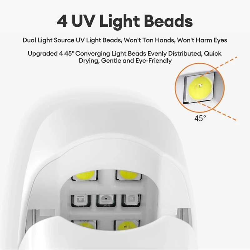 LICE-новая УФ-светодиодная лампа для сушки ногтей, мини-светильник для ногтей, быстросохнущая, отверждаемая, на один палец, профессиональная маникюрная машина для гель-лака