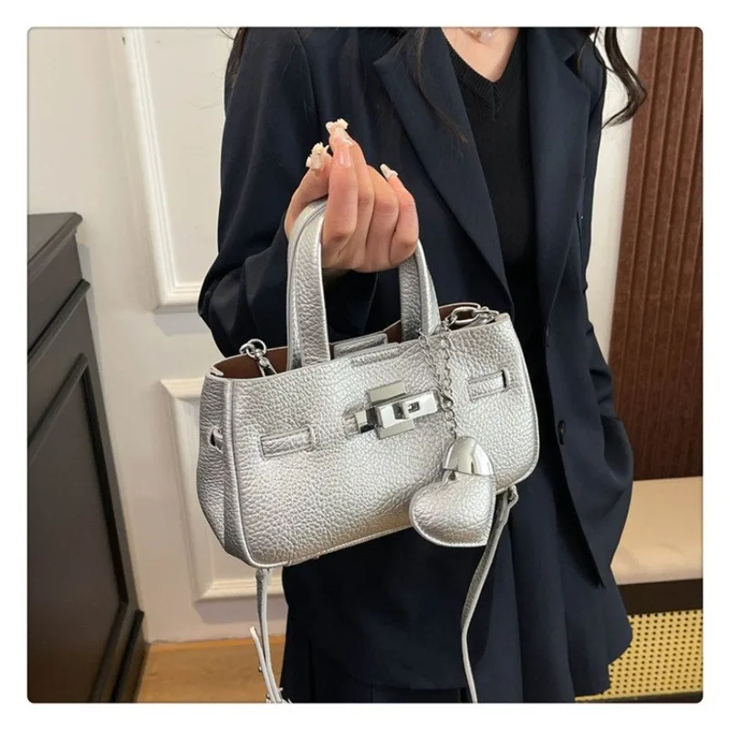 

Original Elegant Leather Handbag Women Designer Crossbody Shoulder Bag Tote Purse Square Diaper Bag