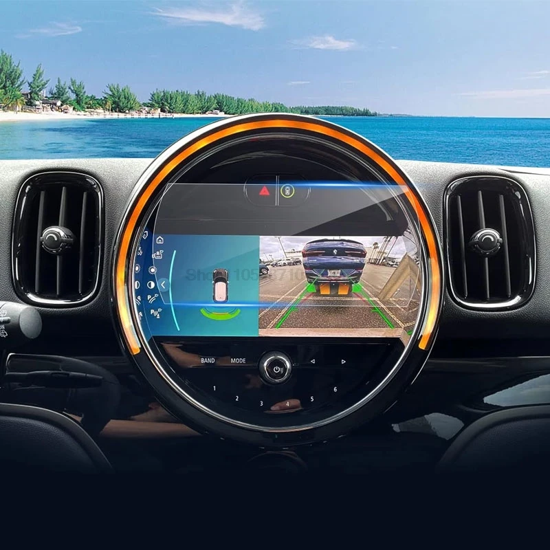 Auto gehärtetes Glas Displayschutzfolie für Mini Cooper Countryman Clubman F55 F56 F57 F60 Auto Infotainment GPS Display Bildschirm