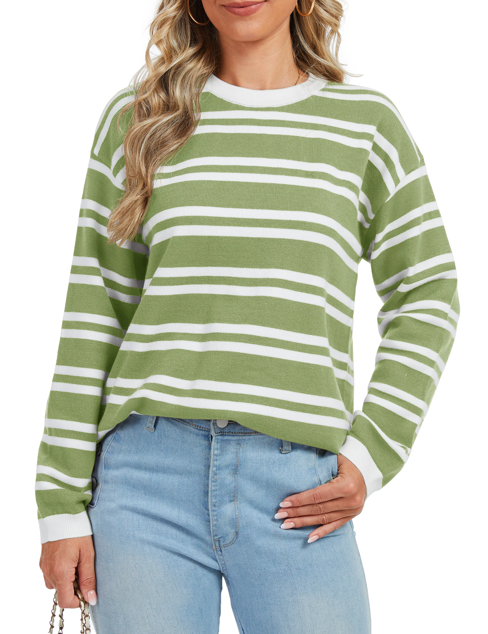 Grass striped White