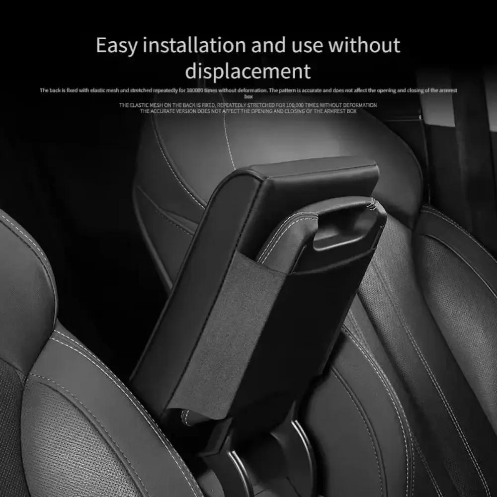 

Universal Thick Car Armrest Mat Comfortable Anti-slip Center Console Cover Elastic Strap Soft Car Elbow Support Pad Car Interior
