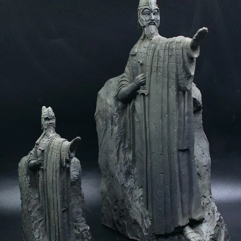 Figuras de acción de Argonath Anarion, estatua de Puerta de los Reyes, modelo de colección, decoración de estanterías para el hogar, 14cm
