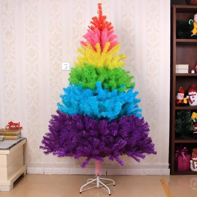 

45-210cm PVC Colorful Christmas Tree Christmas Tree Shopping Center Home Decoration New Year Christmas Party Decorative크리스마스 트리