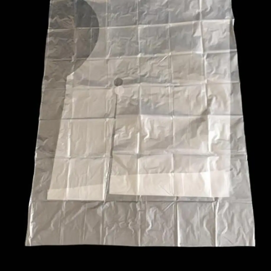 Waterproof Disposable Hair Cutting Cape Gown Clear PE Plastic Apron for Barber Stylists and Home Hair Care