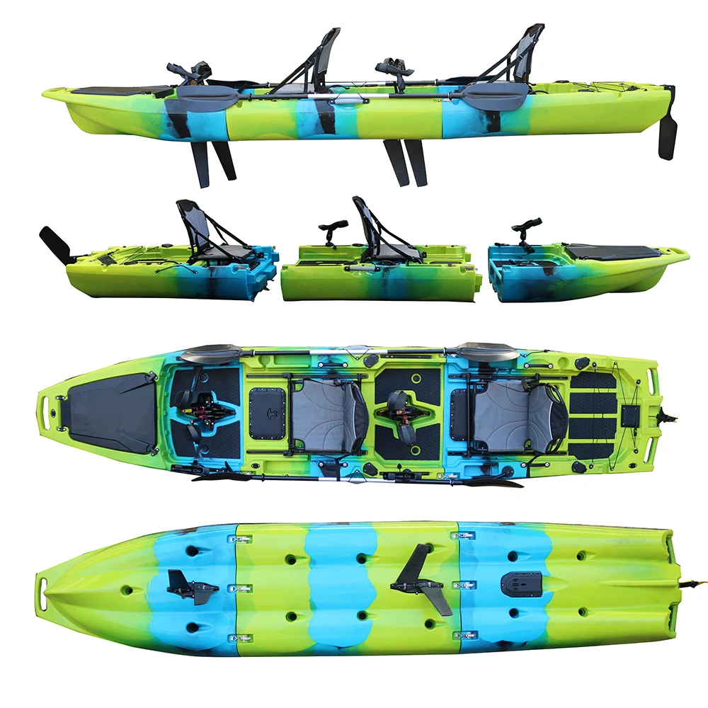 محرك صيد من البلاستيك الصلب ذو دواسة مزدوجة للجلوس على الأعلى لشخصين، محرك صيد من البلاستيك الصلب للاستخدام في المحيط 2026 #3