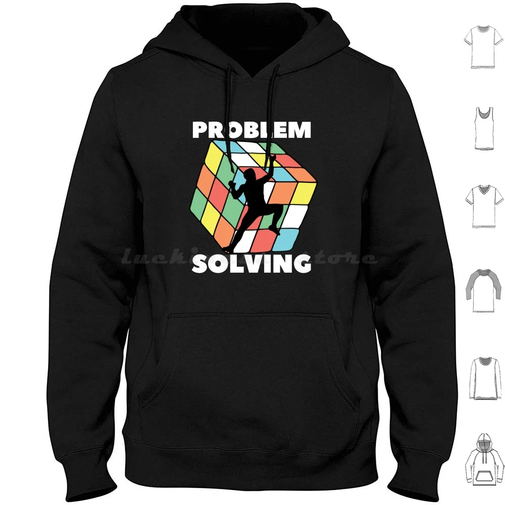 Problem Solving. Rock Climbing. Bouldering Hoodies Long Sleeve Bouldering Boulderer Boulder Funny Bouldering Climbing