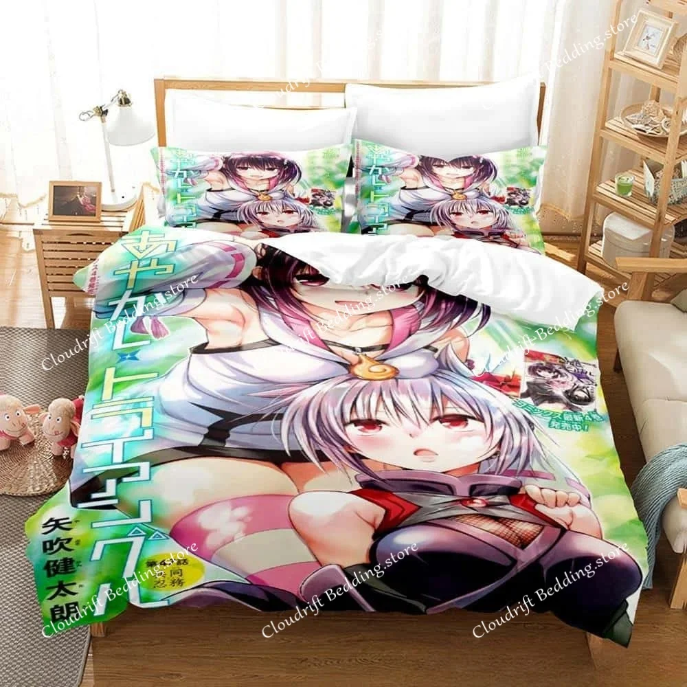 Fashion 3d Print Anime Ayakashi Triangle Bedding Set Single Twin Full Queen King Size Bed Set Adult Kid Bedroom Duvet Cover Sets