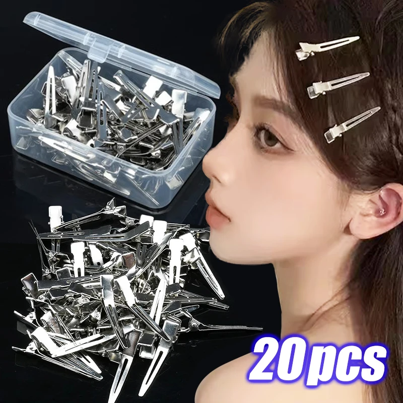 10/20Pcs Punk Millennium Sweet Cool Traceless Fixed Hairpin Multiple Purposes Metal Hard Hair Clips Exquisite Hair Accessories