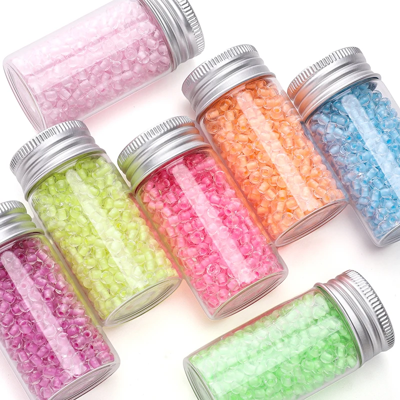 

10g 4mm Glass Seed Beads Change Color in Light Spacer Beads For DIY Handmade Jewelry Making Accessories Supplies About 100pcs