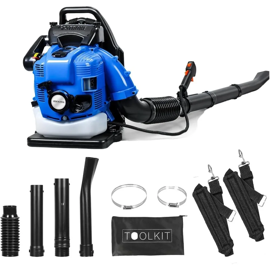 

Backpack Gas Powered Leaf Blower 75.6CC 750CFM 4-Stroke for Efficient Lawn and Garden Care High-Speed 7000RPM Backpack Leaf Blo