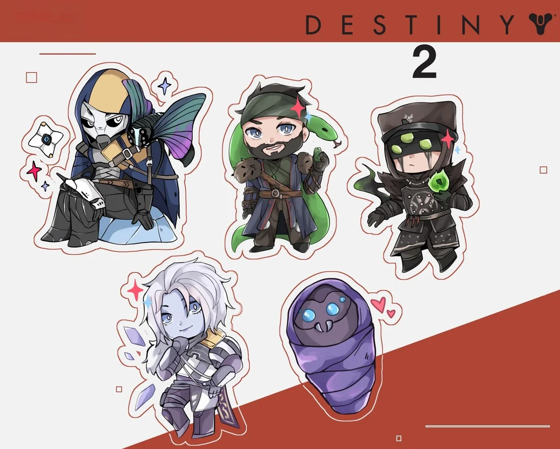 Destiny 2 Acrylic Keychain Customizable Gaming Key Ring for Men And Women