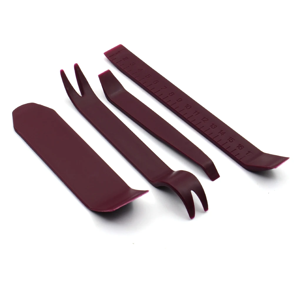 New 4pcs Car Disassembly Tools Kit Audio Removal Trim Clip Panel Dashboard DVD Player Automobile Hand Tool Set