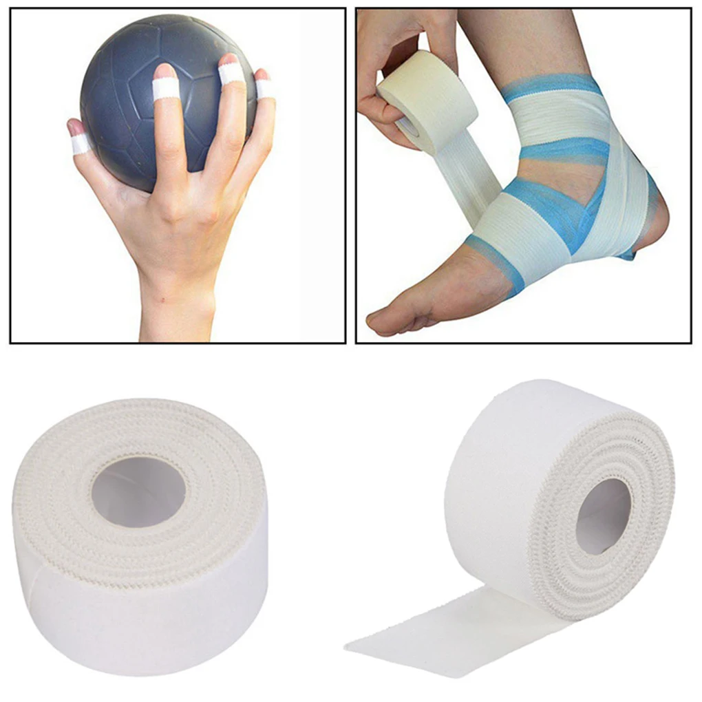 Sports Tape Breathable Adhesive Cotton Soft Safe Wrap Bandage Athletic Tapes Workout Support Wrist Finger Arm