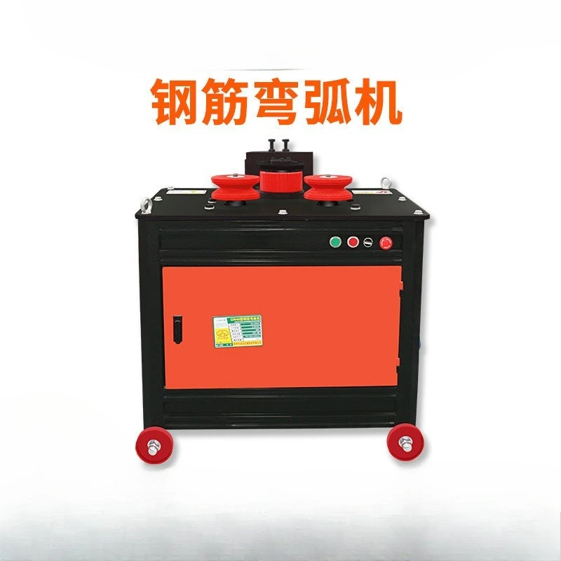 Rebar bending machine, rebar coil machine, bridge reinforcement cage arc forming