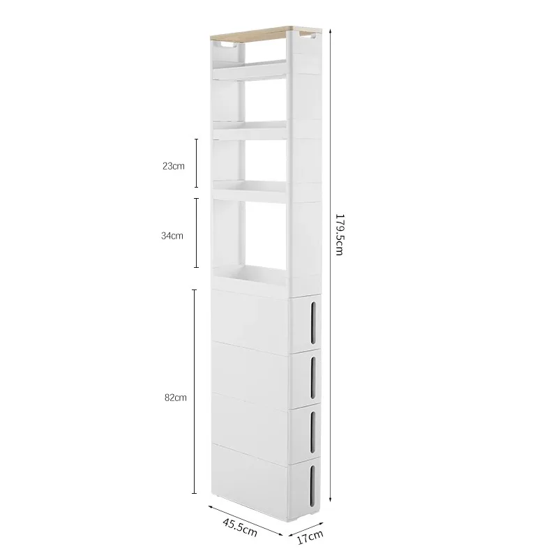 

Slit storage cabinet, drawer, refrigerator side storage gap, narrow seam storage rack, bathroom, kitchen