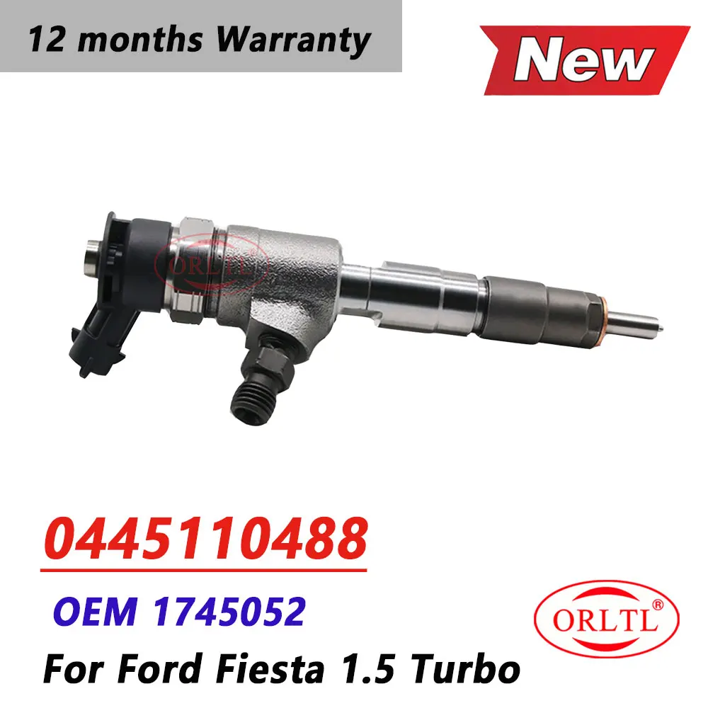 

ORLTL NEW 0445110488 0445110489 Diesel Fuel Injector 0 445 110 488 Auto 1745052 0 445 110 489 for Ford Fiesta 1.5 Turbo