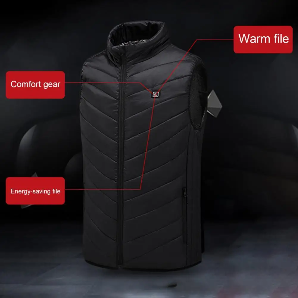 

Heating Waistcoat Fine Stitching Heated Vest Stretchy Warming Keeping High Quality Cold Resistant Winter Waistcoat