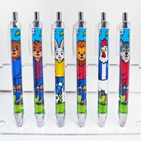 7pcs/16pcs Football Club Theme Ballpoint Pen Press Pen Daily Office Student Learning Stationery Gift Pen