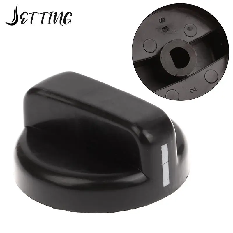 2PCS 8mm General Plastic Handle Gas Stove Replacement Control Switch Knob Range Oven Knob For Benchtop Burner