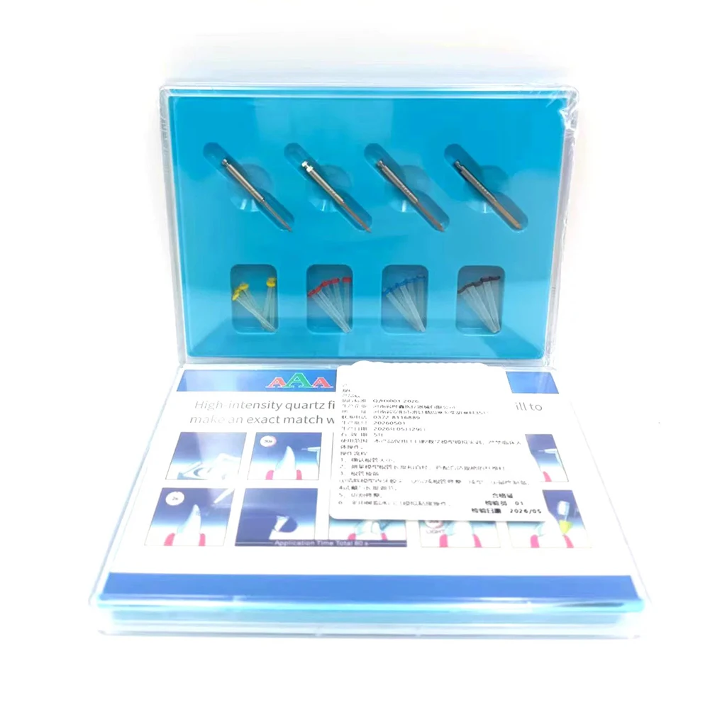 5/10 Boxes Dental Fiber Post Straight Screw Quartz Glass Fiber Post & Matching Drill Root Canal Restoration Elastic Consumable