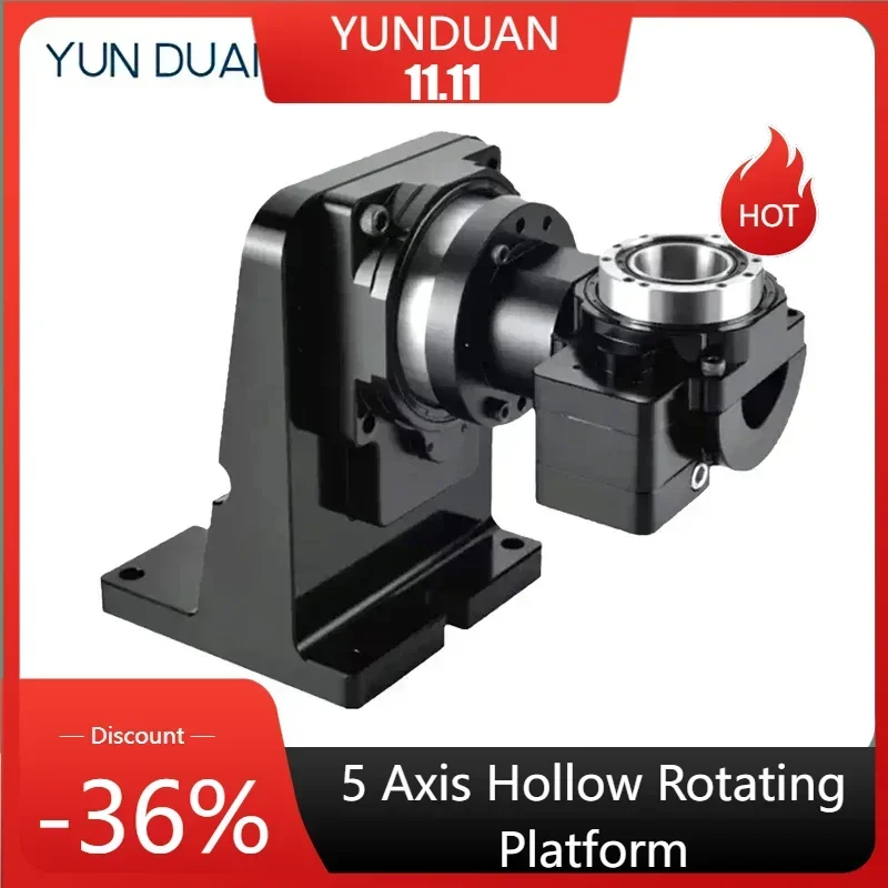 

4th 5th Axis Motorized Hollow Rotating Platform Indexing Rotary Table Precision CNC Rotation Stage For Robotic Arm LASE Marking