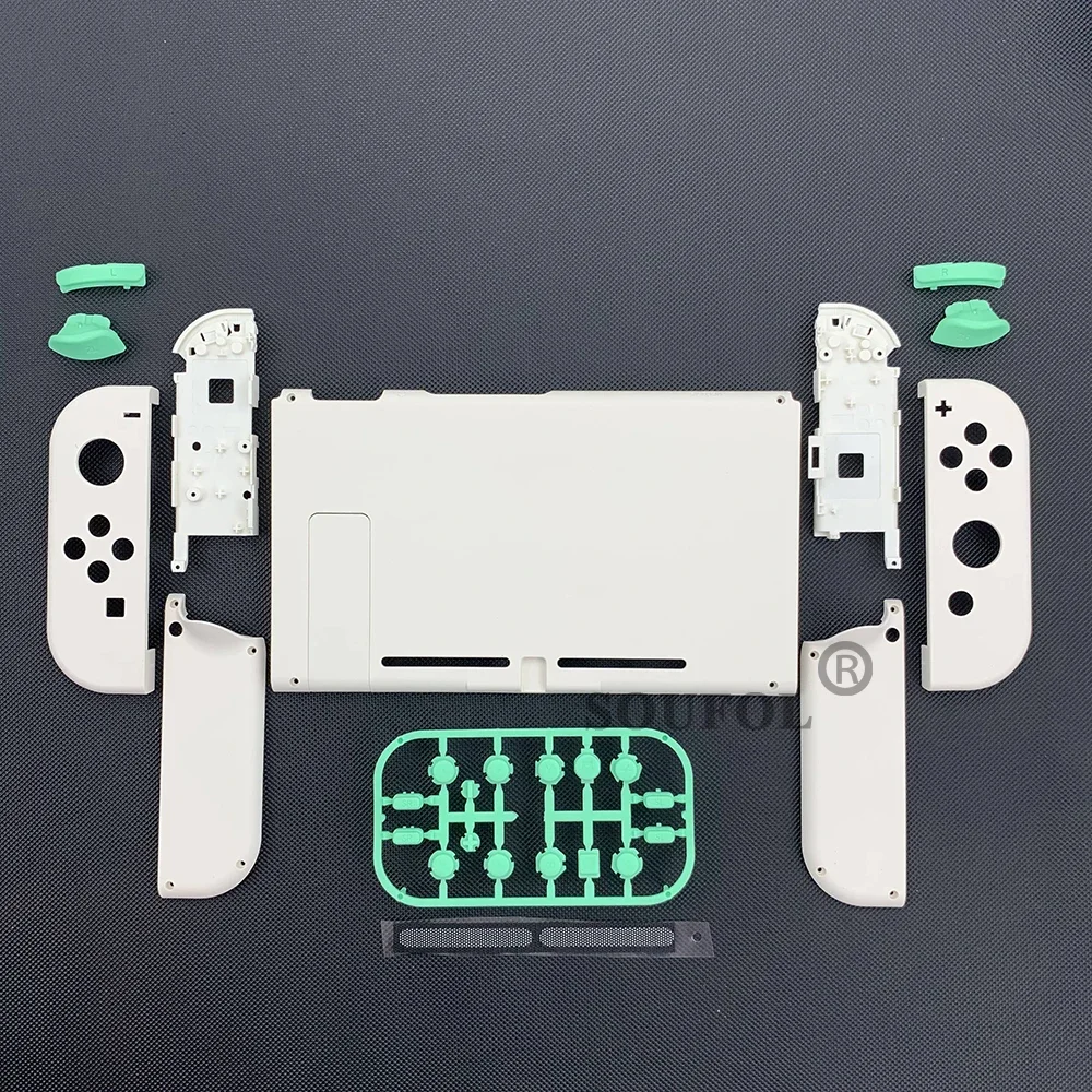 Ivory White Housing Shell For Nintend Switch Console JoyCons Replacement Cover for NS Switch Protector Case with Buttons