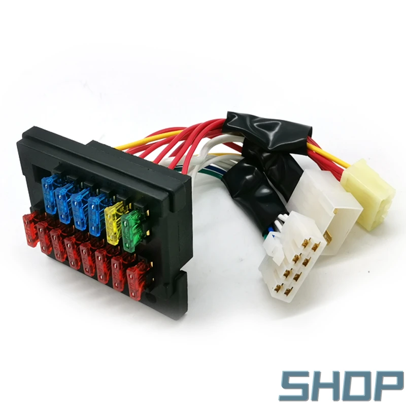 Excavator accessories suitable for Doosan Daewoo DH150-7 DH220-7 DH225-7 DH300-7 DH370-7 fuse box, with 3 plugs,high quality