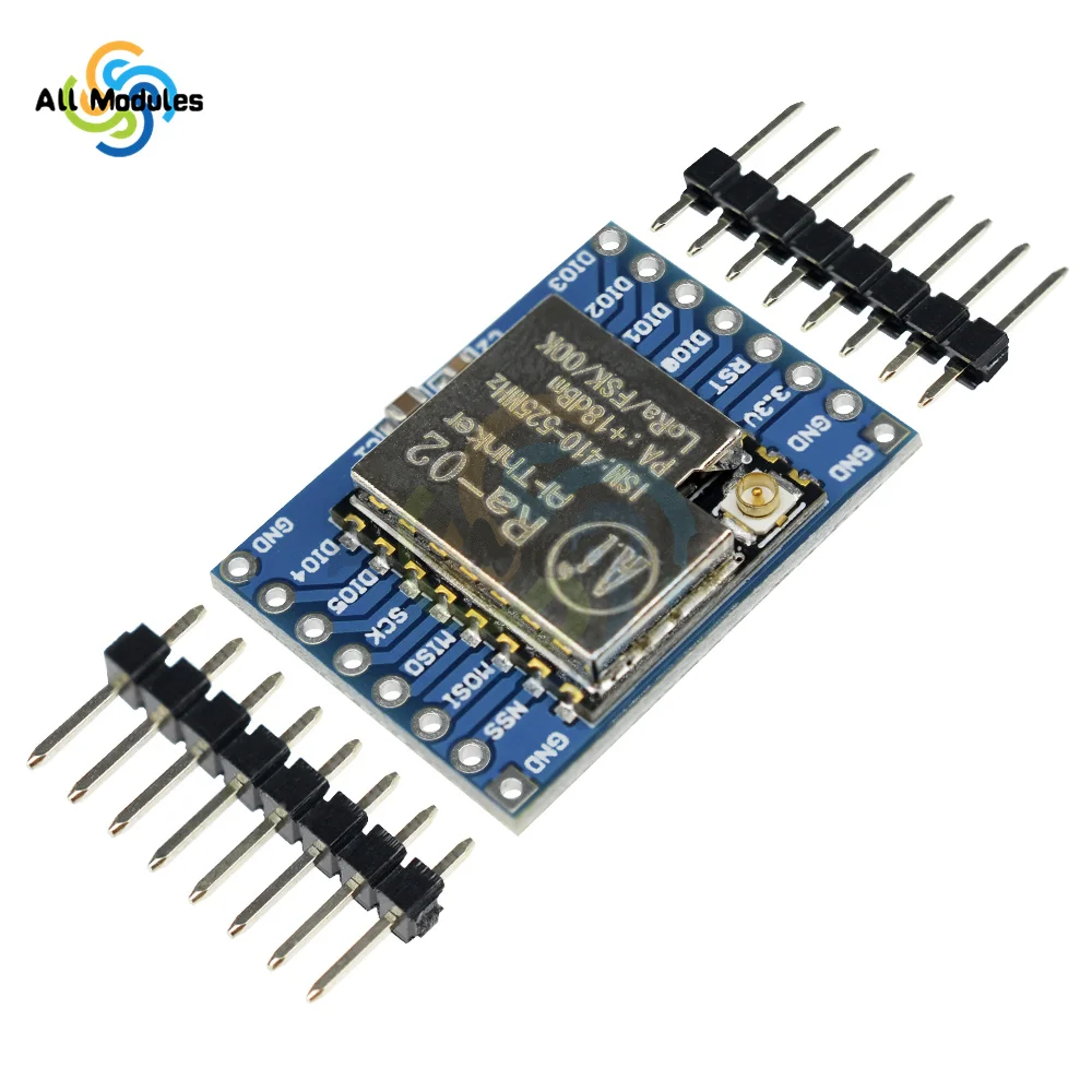 diymore 433MHZ SX1278 LoRa Module 433M 10KM Ra-02  Wireless Spread Spectrum Transmission Board 2.4G IPX Antenna for Smart Home