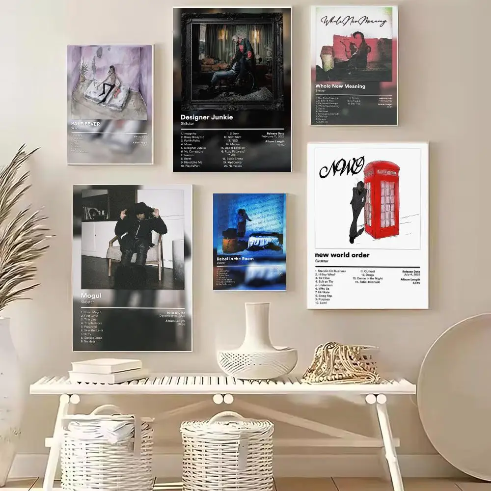 Rapper S-Sk8star Album Poster PP Wall Decor Posters Celebrity Art Prints Aesthetic Wall Art Bedroom Office Home Gift
