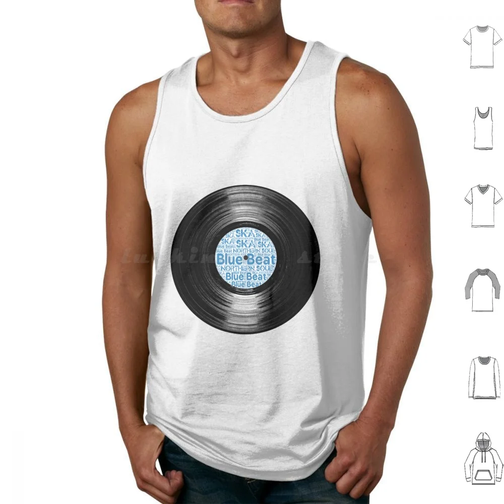 Mod Sub-Culture Music Tank Tops Vest Sleeveless Blue Beat Northern Soul Motown Stax Records Ska Ska Music Skinhead Reagge