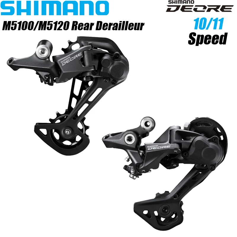 SHIMANO DEORE M5100 11 Speed Rear Derailleur RD-M5100-SGS RD-M5120-SGS 2x11S 1x10S 2x10 Speed Original Bike parts