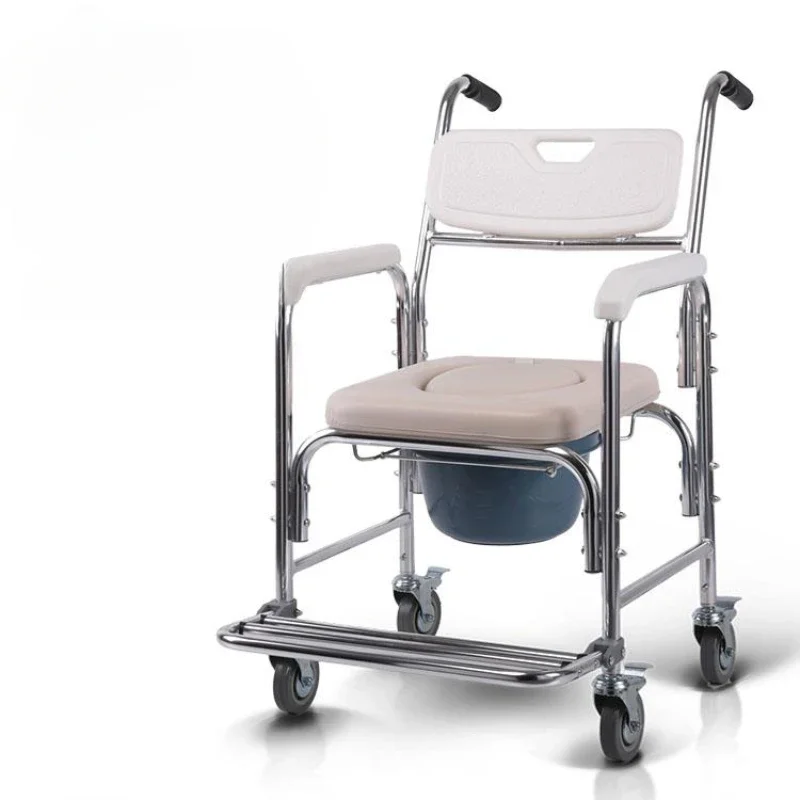 Asiento de elevación portátil con asa única para ancianos, silla cómoda para inodoro, andador, silla de ruedas Duschstuhl Mit Rückenlehne, orinal para adultos