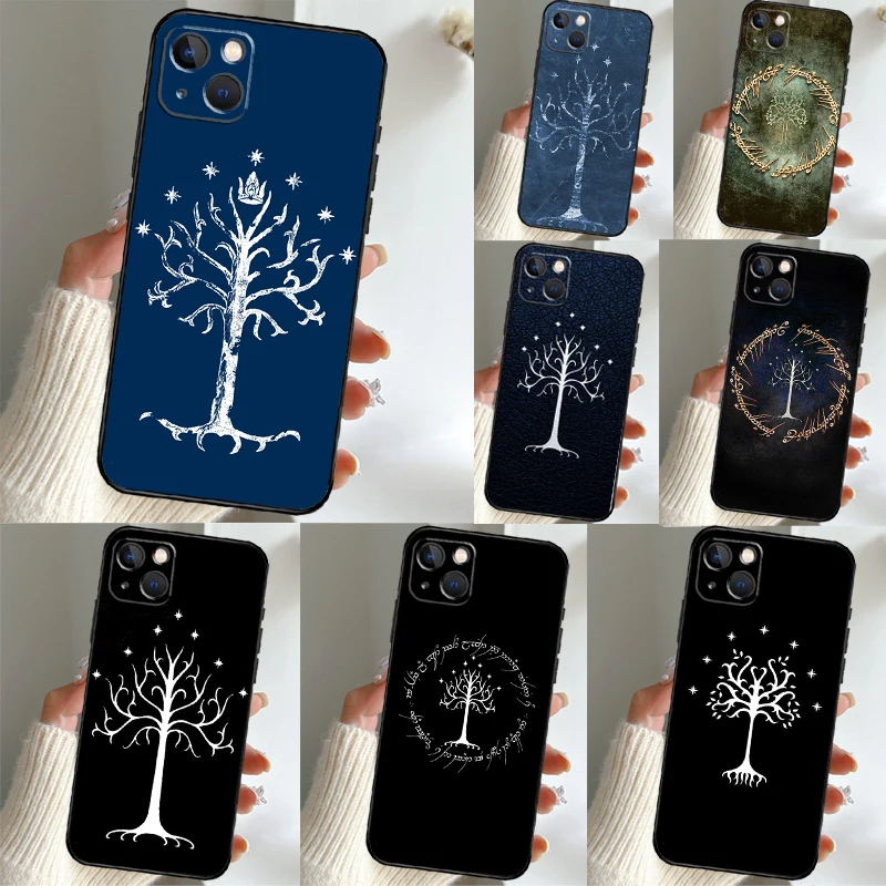 Funda blanca de árbol de Gondor para Honor Magic 7 Lite 5 6 Pro Honor 200 400 X9c X9b X9a X8b X8a X8 X9 50 70 90