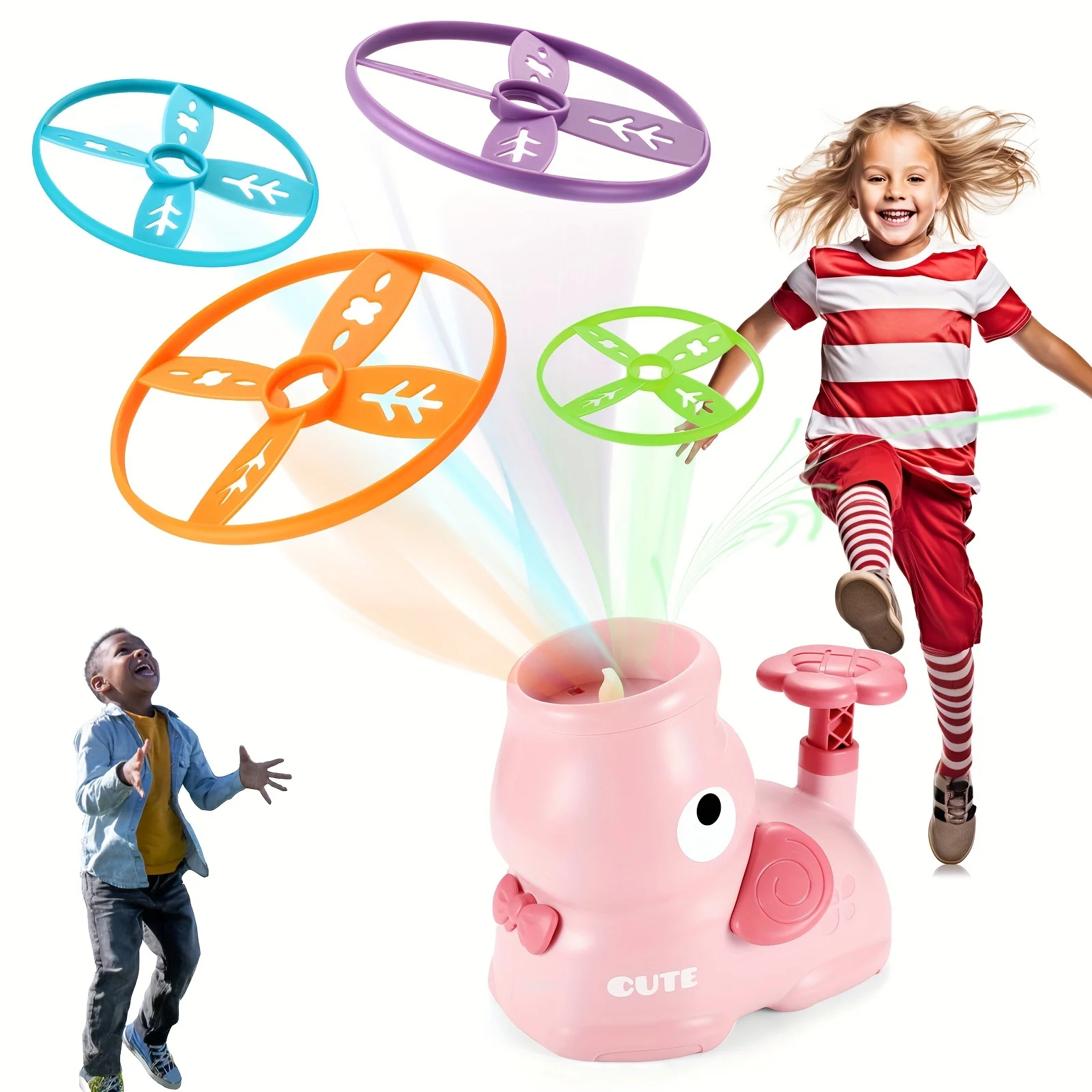 Super8 Flying Saucer Toy Set - Ignite Outdoor Fun, Enhance Parent-Child Bonding, Improve Coordination, Perfect Birthday Gift, In