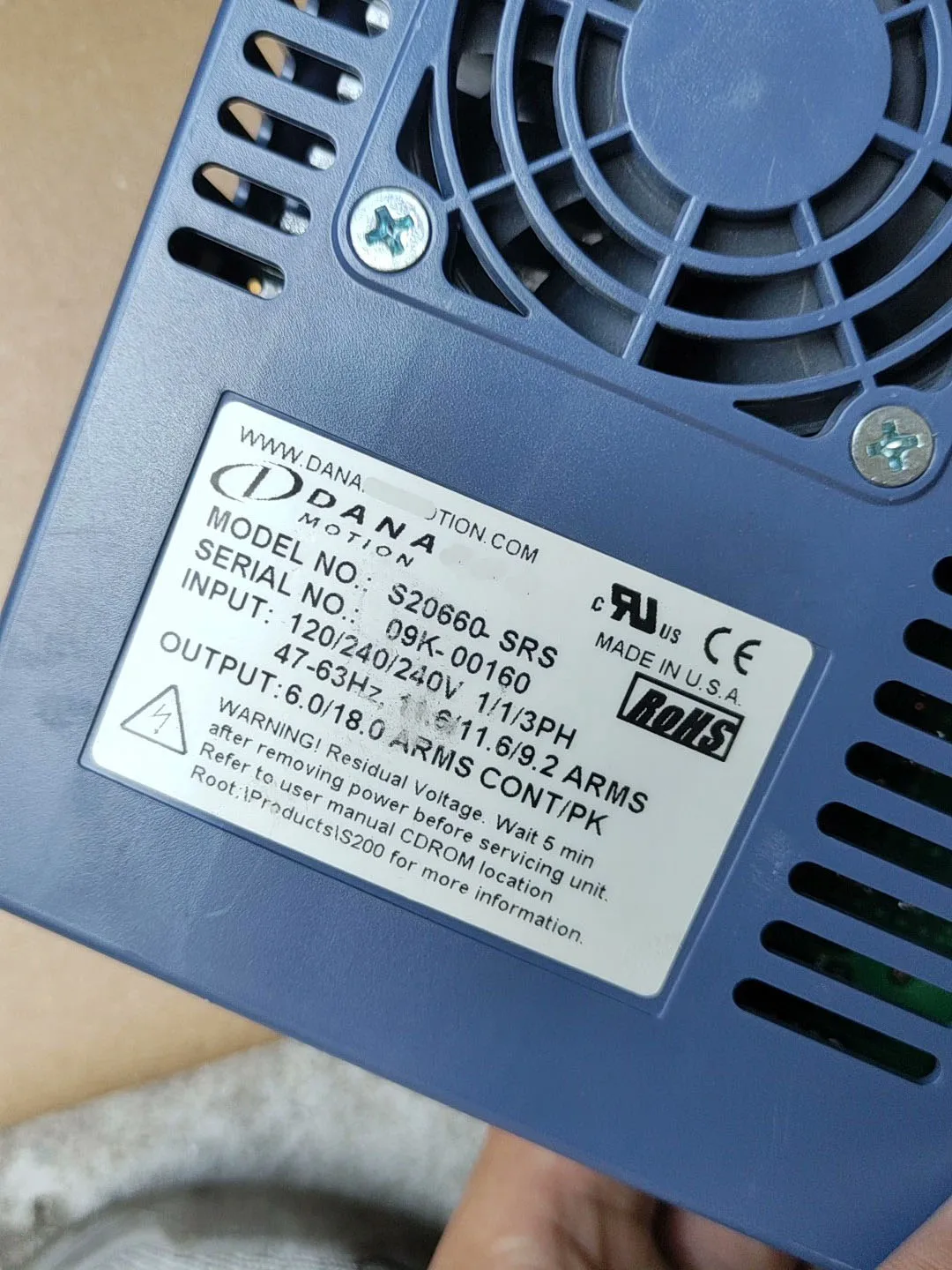 Сервопривод S20660-SRS для Danaher S20660-SRS