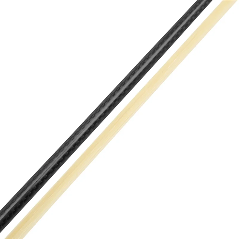 QA-20 Violin Bow 4/4 Composite Carbon Fiber Pure Ponytail Color Beige Line Silver Silk Sheepskin Hand Rest Bow