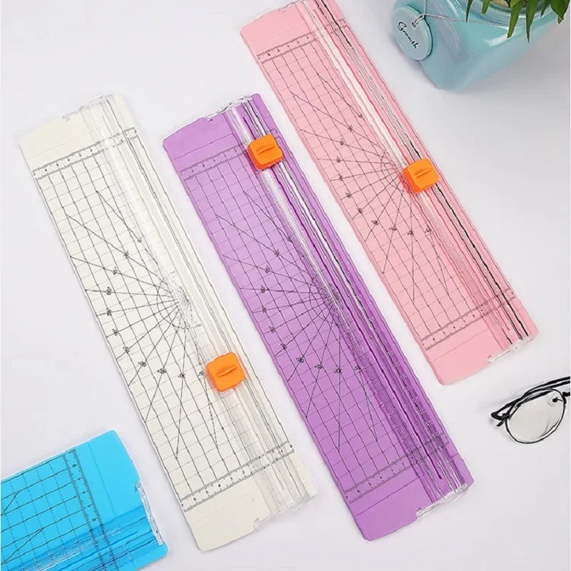 Portable Mini Manual A4 Photo Paper Trimmer Small Artifact Manual Sliding Photo Paper Cutting Knife