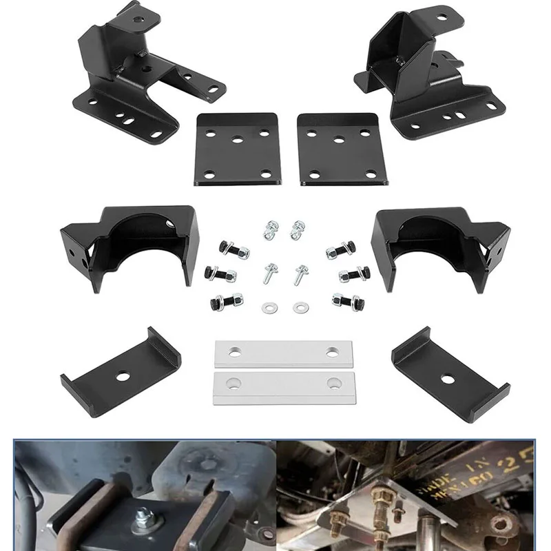 

301360 Rear Flip Kit 5-6 Inch Lowering Drop Rear Axle Kit Suitable for Chevy Silverado 1500 & for GMC Sierra 2007-2020