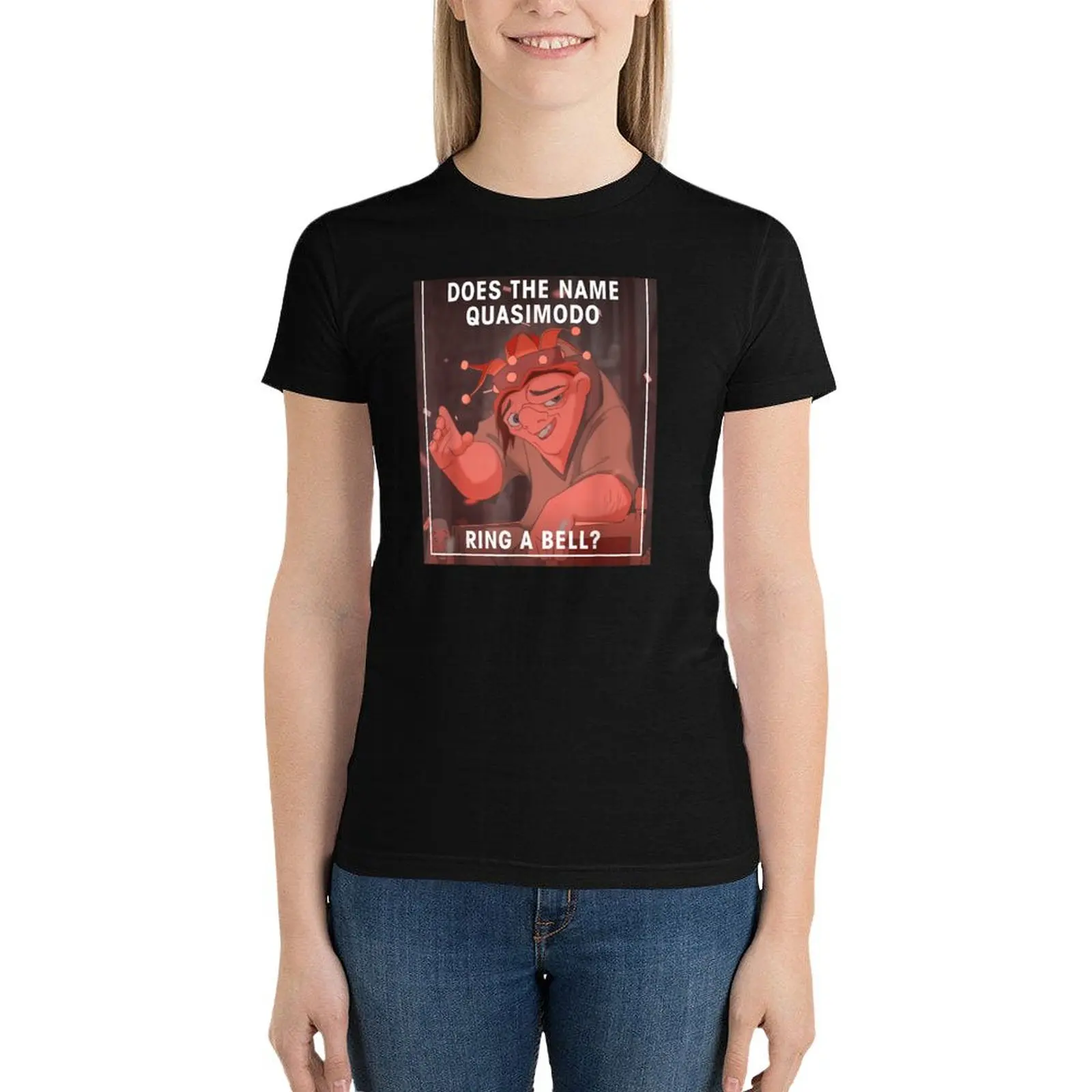 

The Hunchback of Quasimodo Funny T-Shirt plus size tops graphics tees tops Women tops