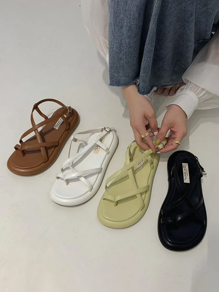 Shoes Beige Heeled Sandals Slippers Soft On A Wedge Platform Low Luxury Slides Rubber Flip Flops Slipers Women Black Comfort Sum