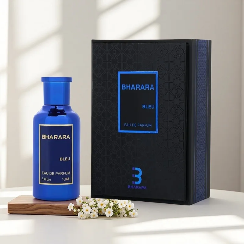 عطر Bharara Double Bleu Eau De للرجال 3.4 أونصة / 100 مل، هذه العطور يجمع بين الروائح الزهرية المختلفة، والعطر الذي يدوم طويلاً. #1