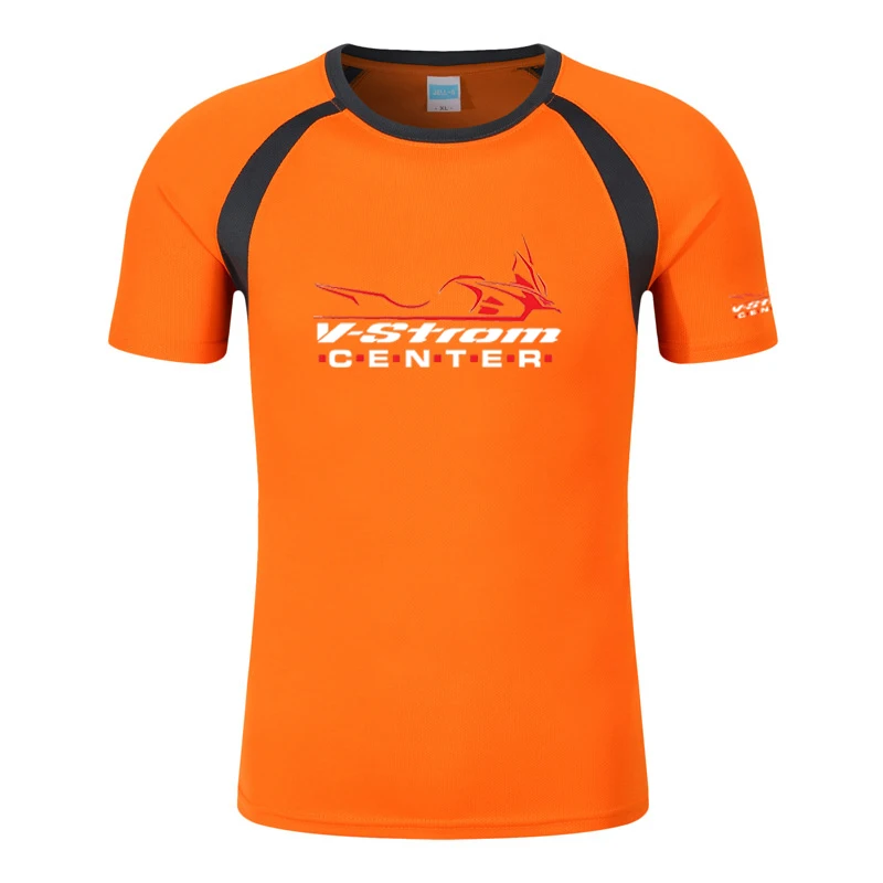 V strom Dl1000 Dl650 Adventure Motorcycle 2022 Men\'s New Summer Raglan Sleeve T-shirt Short-sleeve Round Neck Cotton Casual Tops