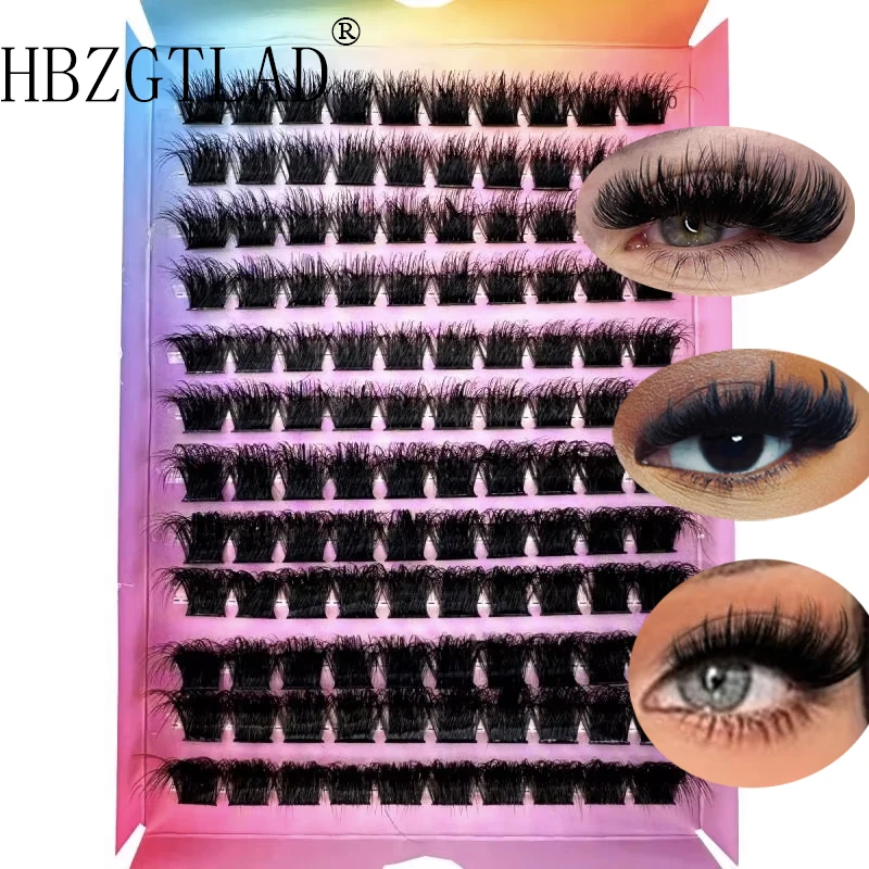 Cluster di ciglia Cluster di ciglia individuali Estensioni delle ciglia Ciglia finte Fai da te Wispy 5D Estensione delle ciglia soffici Ciglia finte