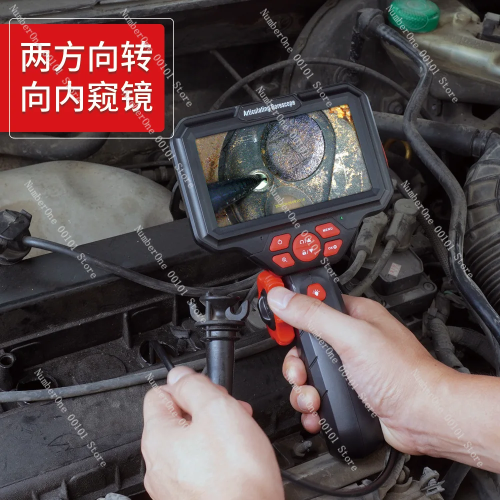 Two-Direction Inspection Endoscope Car Repair HD Camera Industrial Auto Repair Waterproof Two-Direction Inspection Endoscope