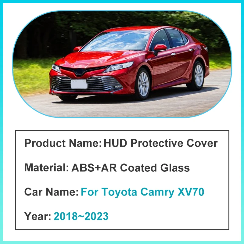 For Toyota Camry XV70 2018~2023 HUD Protection Cover Car Specialized Head-Up Display Protective Modification Accessories Tools